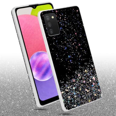 Samsung Galaxy A03s Suojakuori Kotelo (Musta)