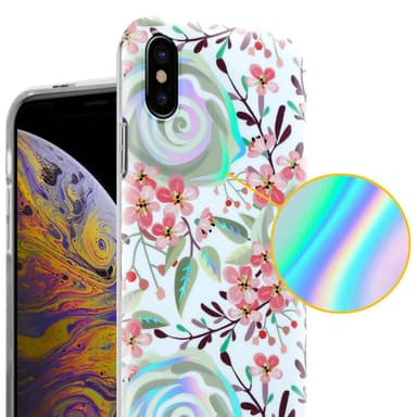 iPhone XS MAX Suojakuori Lompakkokotelo (Valkoinen)