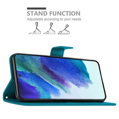 Samsung Galaxy S22 Suojakuori Lompakkokotelo (Sininen)