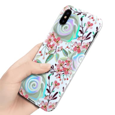 iPhone XS MAX Suojakuori Lompakkokotelo (Valkoinen)
