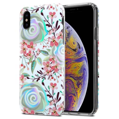 iPhone XS MAX Suojakuori Lompakkokotelo (Valkoinen)