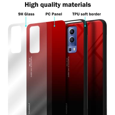 Suojakuori Vivo Y52 5G / Y72 5G Kotelo (Musta)