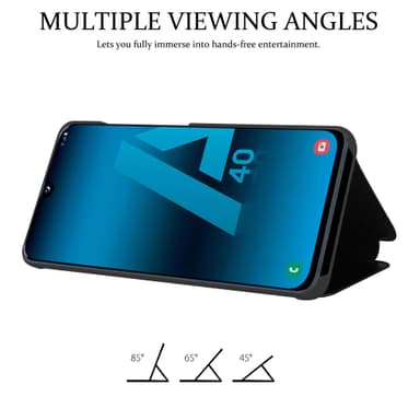 Suojakuori Samsung Galaxy A40 Lompakkokotelo (Musta)