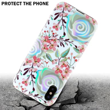 iPhone XS MAX Suojakuori Lompakkokotelo (Valkoinen)