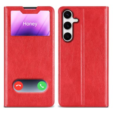 Lompakkokotelo Samsung Galaxy S24 Case (Punainen)