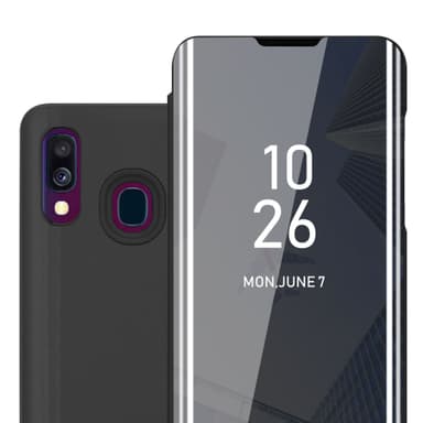 Suojakuori Samsung Galaxy A40 Lompakkokotelo (Musta)