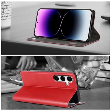 Lompakkokotelo Samsung Galaxy S24 Case (Punainen)