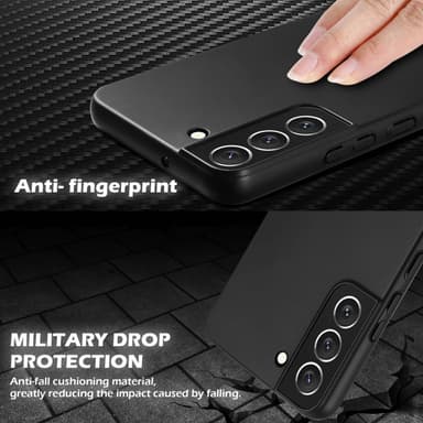 Samsung Galaxy S22 PLUS Suojakuori Kotelo Cover (Musta)