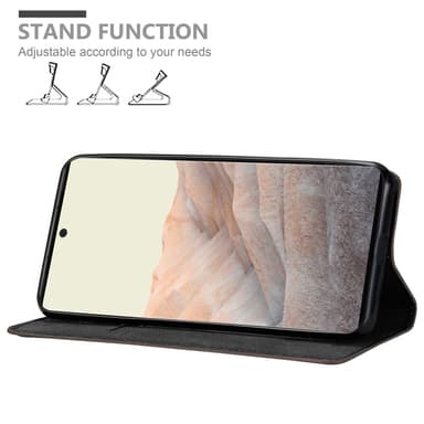 Google PIXEL 6 PRO Suojakuori Lompakkokotelo (Ruskea)