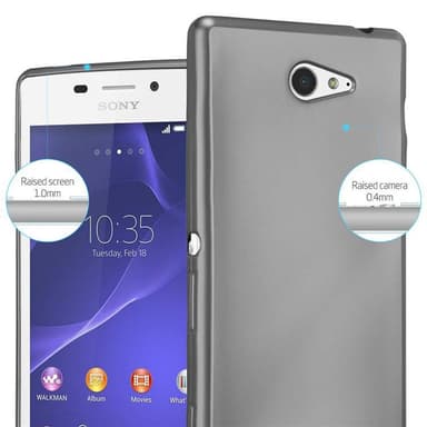 Sony Xperia M2 / M2 AQUA Suojakuori Kotelo (harmaa)