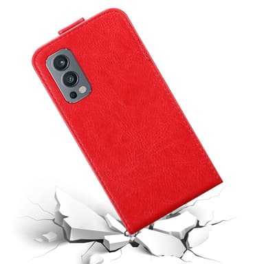 OnePlus Nord 2 5G Suojakuori Lompakkokotelo (Punainen)