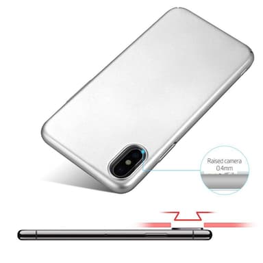 iPhone X / XS Suojakuori Kotelo Cover (Hopea)