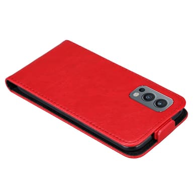 OnePlus Nord 2 5G Suojakuori Lompakkokotelo (Punainen)