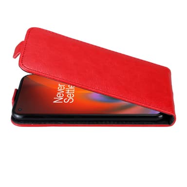 OnePlus Nord 2 5G Suojakuori Lompakkokotelo (Punainen)