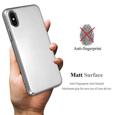 iPhone X / XS Suojakuori Kotelo Cover (Hopea)