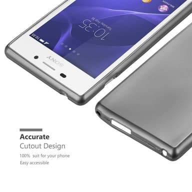 Sony Xperia M2 / M2 AQUA Suojakuori Kotelo (harmaa)