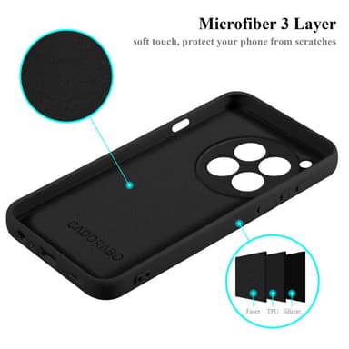 OnePlus 12 Suojakuori Kotelo Case (Musta)