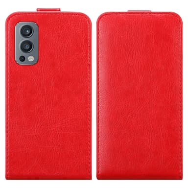OnePlus Nord 2 5G Suojakuori Lompakkokotelo (Punainen)