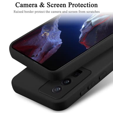 Xiaomi Poco F5 Pro Suojakuori Kotelo Case (Musta)