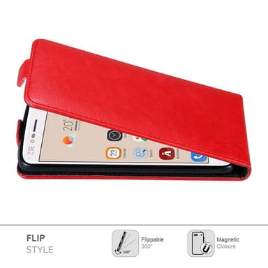 ZTE Blade V8 Suojakuori Lompakkokotelo (Punainen)