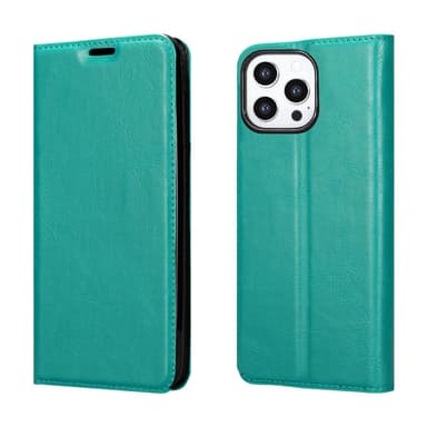 iPhone 13 PRO MAX Suojakuori Lompakkokotelo (Turkoosi)