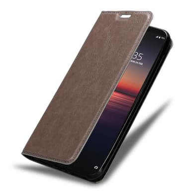 Sony Xperia 1 II Suojakuori Lompakkokotelo (Ruskea)