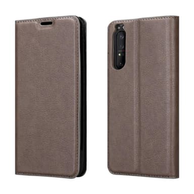 Sony Xperia 1 II Suojakuori Lompakkokotelo (Ruskea)