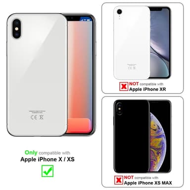 iPhone X / XS Suojakuori Kotelo Case (Punainen)