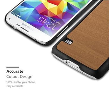 Samsung Galaxy S5 / S5 NEO Suojakuori Kotelo (Ruskea)