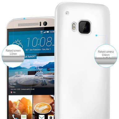 HTC ONE M9 Suojakuori Kotelo (Hopea)
