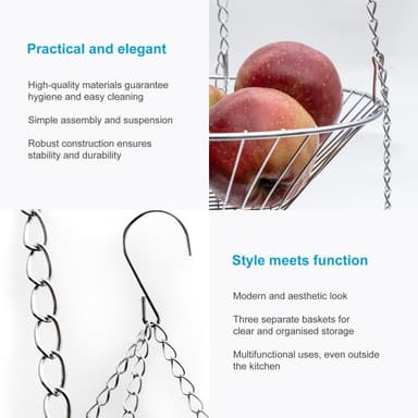 Hedelmäkori Fruit Basket Fruit Bowl (hopea)
