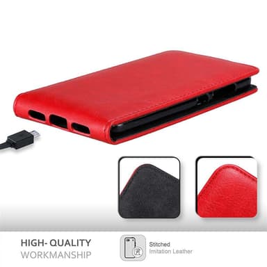 ZTE Blade V8 Suojakuori Lompakkokotelo (Punainen)