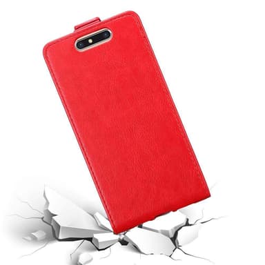 ZTE Blade V8 Suojakuori Lompakkokotelo (Punainen)