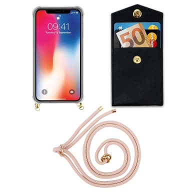 iPhone X / XS Suojakuori Kotelo (Vaaleanpunainen)