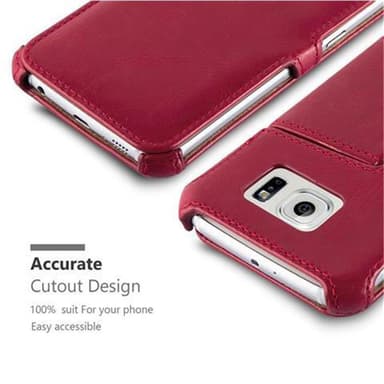 Samsung Galaxy S6 Suojakuori Lompakkokotelo (Punainen)