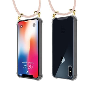 iPhone X / XS Suojakuori Kotelo (Vaaleanpunainen)