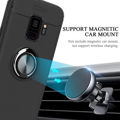 Samsung Galaxy S9 Suojakuori Kotelo (Musta)