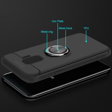 Samsung Galaxy S9 Suojakuori Kotelo (Musta)