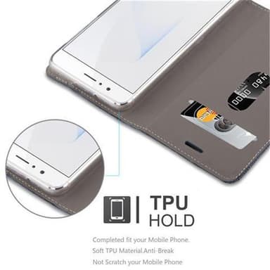 Honor 8 / 8 PREMIUM Suojakuori Lompakkokotelo (Sininen)