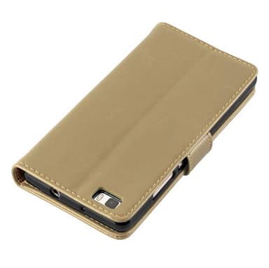 Huawei P8 LITE 2015 Suojakuori Lompakkokotelo (Ruskea)