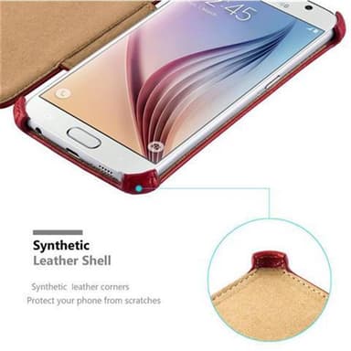 Samsung Galaxy S6 Suojakuori Lompakkokotelo (Punainen)