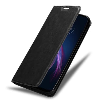Motorola ONE FUSION+ Suojakuori Lompakkokotelo (Musta)
