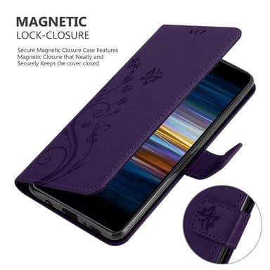 Sony Xperia L3 Suojakuori Lompakkokotelo (Violetti)