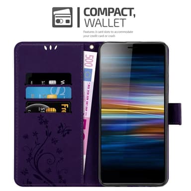Sony Xperia L3 Suojakuori Lompakkokotelo (Violetti)