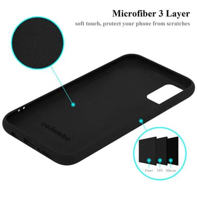 Samsung Galaxy A41 Suojakuori Kotelo Case (Musta)
