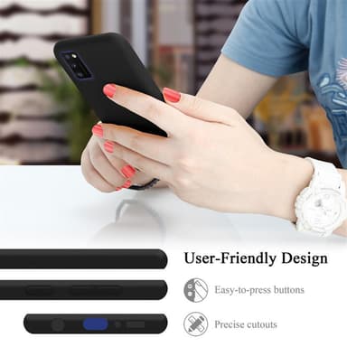 Samsung Galaxy A41 Suojakuori Kotelo Case (Musta)