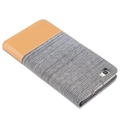 Huawei P8 LITE 2015 Suojakuori Lompakkokotelo (harmaa)