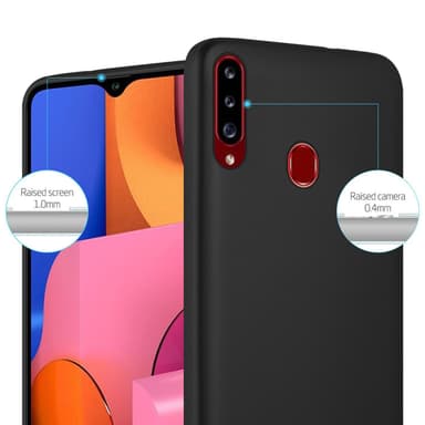 Samsung Galaxy A20s Suojakuori Kotelo (Musta)