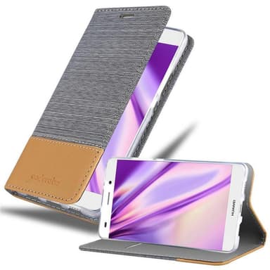 Huawei P8 LITE 2015 Suojakuori Lompakkokotelo (harmaa)