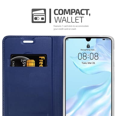 Suojakuori Huawei P30 Lompakkokotelo (Sininen)